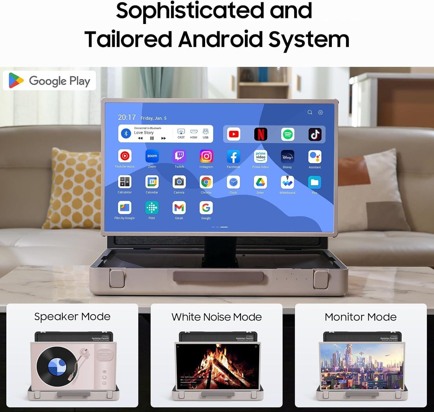 NeoScreen - 27-inch Smart Touchscreen Portable TV